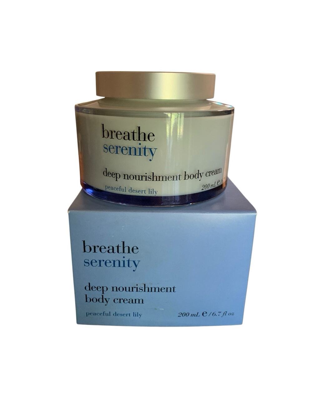 Bath & Body Works Breathe SERENITY Peaceful Desert Lily Body Cream 6.7 oz NEW
